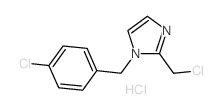 1-(4-Chlorobenzyl)-2-(chloromethyl)-1H-imidazole hydrochloride structure