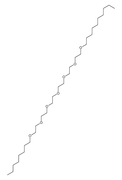 1-[2-[2-[2-[2-[2-(2-octoxyethoxy)ethoxy]ethoxy]ethoxy]ethoxy]ethoxy]decane结构式