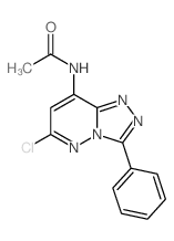 Acetamide,N-(6-chloro-3-phenyl-1,2,4-triazolo[4,3-b]pyridazin-8-yl)-结构式