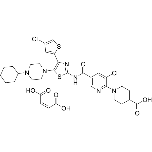 马来酸阿伐曲泊帕结构式