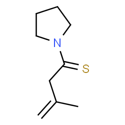 Pyrrolidine,1-(3-methyl-1-thioxo-3-butenyl)- (9CI) structure