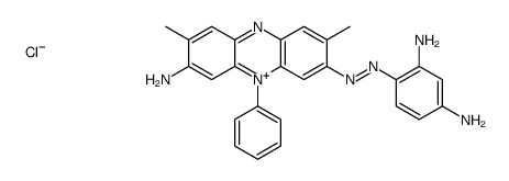 3-amino-7-[(2,4-diaminophenyl)azo]-2,8-dimethyl-5-phenylphenazinium chloride结构式