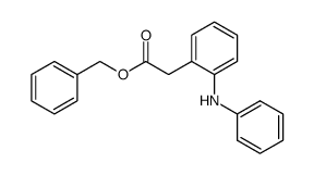 benzyl 2-(2-(phenylamino)phenyl)acetate结构式