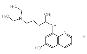 8-(5-diethylaminopentan-2-ylamino)quinolin-6-ol structure