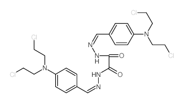 Ethanedioic acid,1,2-bis[2-[[4-[bis(2-chloroethyl)amino]phenyl]methylene]hydrazide] picture