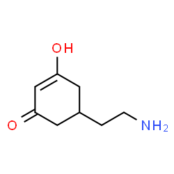 2-Cyclohexen-1-one, 5-(2-aminoethyl)-3-hydroxy- (9CI) structure