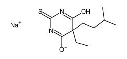 5-Ethyl-5-isopentyl-2-sodiothio-4,6(1H,5H)-pyrimidinedione Structure