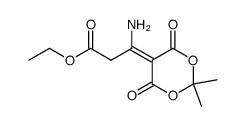 ethyl 3-amino-3-(2,2-dimethyl-4,6-dioxo-1,3-dioxan-5-ylidene)propanoate结构式