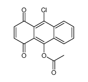 (10-chloro-1,4-dioxoanthracen-9-yl) acetate结构式