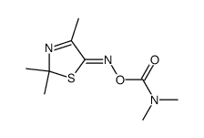 5-oxo-2,2,4-trimethyl-3-thiazoline O-(dimethylcarbamoyl) oxime结构式