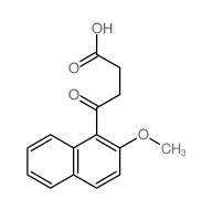 1-Naphthalenebutanoicacid, 2-methoxy-g-oxo-结构式