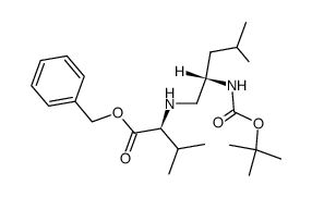 Nα-Boc-LeuΨ[CH2NH]Val-OBzl结构式