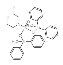 Phosphoramidic acid,bis(2-chloroethyl)-, bis(methyldiphenylsilyl) ester (9CI)结构式