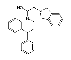 2-(1,3-dihydroisoindol-2-yl)-N-(3,3-diphenylpropyl)acetamide结构式