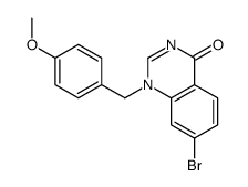 7-bromo-1-[(4-methoxyphenyl)methyl]quinazolin-4-one结构式