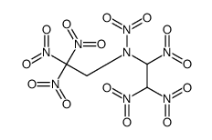 N-(1,2,2-trinitroethyl)-N-(2,2,2-trinitroethyl)nitramide Structure