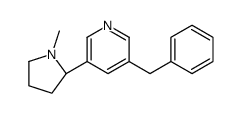 3-benzyl-5-[(2S)-1-methylpyrrolidin-2-yl]pyridine Structure