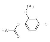 1-ACETOXY-4-CHLORO-2-METHOXYBENZENE结构式