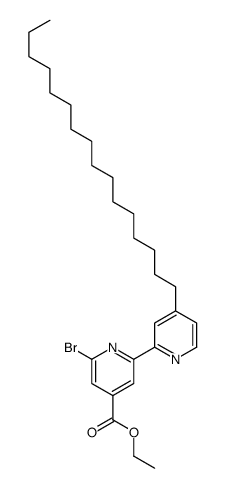 ETHYL 6-BROMO-4'-HEXADECYL-2,2'-BIPYRIDINE-4-CARBOXYLATE Structure