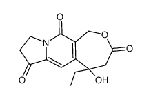 9-ethyl-9-hydroxy-2,3,8,9-tetrahydro-5H-6-oxa-3a-azacyclohepta[f]indene-1,4,7-trione结构式