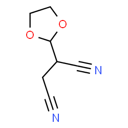 Butanedinitrile,1,3-dioxolan-2-yl- (9CI) structure