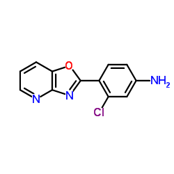 3-CHLORO-4-OXAZOLO[4,5-B]PYRIDIN-2-YL-PHENYLAMINE结构式