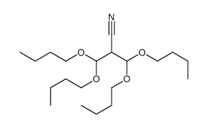 3,3-dibutoxy-2-(dibutoxymethyl)propanenitrile Structure