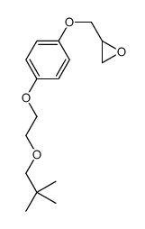 2-[[4-[2-(2,2-dimethylpropoxy)ethoxy]phenoxy]methyl]oxirane Structure