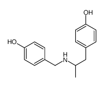 4-[2-[(4-hydroxyphenyl)methylamino]propyl]phenol Structure