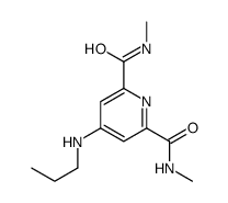 2-N,6-N-dimethyl-4-(propylamino)pyridine-2,6-dicarboxamide结构式