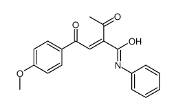 2-acetyl-4-(4-methoxyphenyl)-4-oxo-N-phenylbut-2-enamide结构式