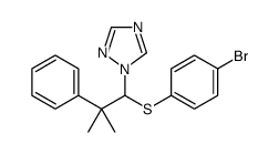 1-[1-(4-bromophenyl)sulfanyl-2-methyl-2-phenylpropyl]-1,2,4-triazole结构式