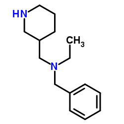 benzyl(ethyl)(piperidin-3-ylmethyl)amine Structure