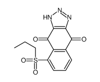 5-propylsulfonyl-2H-benzo[f]benzotriazole-4,9-dione结构式