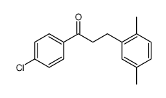 4'-CHLORO-3-(2,5-DIMETHYLPHENYL)PROPIOPHENONE结构式