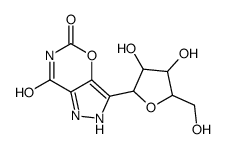 3-ribofuranosylpyrazolo(3,4-e)(1,3)oxazine-5,7-dione structure