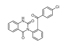 2,4(1H,3H)-Quinazolinedione, 3-[2-(4-chlorobenzoyl)phenyl]-结构式