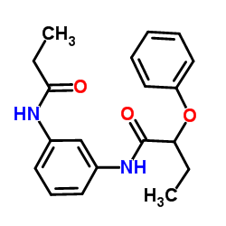 2-Phenoxy-N-[3-(propionylamino)phenyl]butanamide结构式