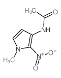 Acetamide,N-(1-methyl-2-nitro-1H-pyrrol-3-yl)- Structure