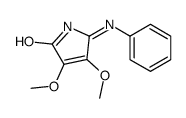 5-anilino-3,4-dimethoxypyrrol-2-one Structure