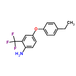 4-(4-Ethylphenoxy)-2-(trifluoromethyl)aniline Structure