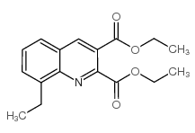 8-乙基喹啉-2,3-二羧酸二乙酯结构式