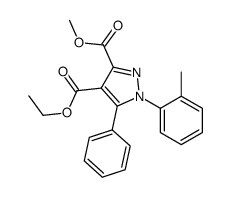 4-O-ethyl 3-O-methyl 1-(2-methylphenyl)-5-phenylpyrazole-3,4-dicarboxylate Structure