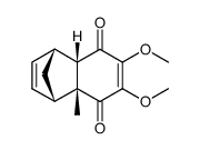 rac-1,4,4a,8aα-tetrahydro-6,7-dimethoxy-4aα-methyl-1α,4α-methanonaphthalin-5,8-dion Structure