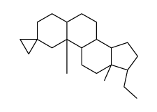 (8S,9S,10S,13R,14S,17S)-17-ethyl-10,13-dimethylspiro[1,3,4,5,6,7,8,9,11,12,14,15,16,17-tetradecahydrocyclopenta[a]phenanthrene-2,1'-cyclopropane] Structure