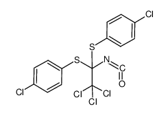 1,1-di(p-chlorophenylthio)-2,2,2-trichloroethyl isocyanate结构式