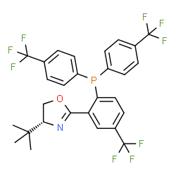 (R)-2-(2-(Bis(4-(trifluoromethyl)phenyl)phosphino)-5-(trifluoromethyl)phenyl)-4-(tert-butyl)-4,5-dihydrooxazole picture