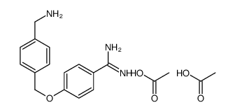 acetic acid,4-[[4-(aminomethyl)phenyl]methoxy]benzenecarboximidamide结构式