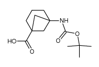 5-tert-butoxycarbonylamino-bicyclo[3.1.1]heptane-1-carboxylic acid structure