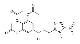 (1-methyl-5-nitroimidazol-2-yl)methyl 3,4,5-triacetyloxybenzoate Structure